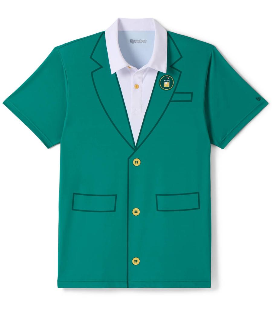 Men's Green Blazer Golf Polo