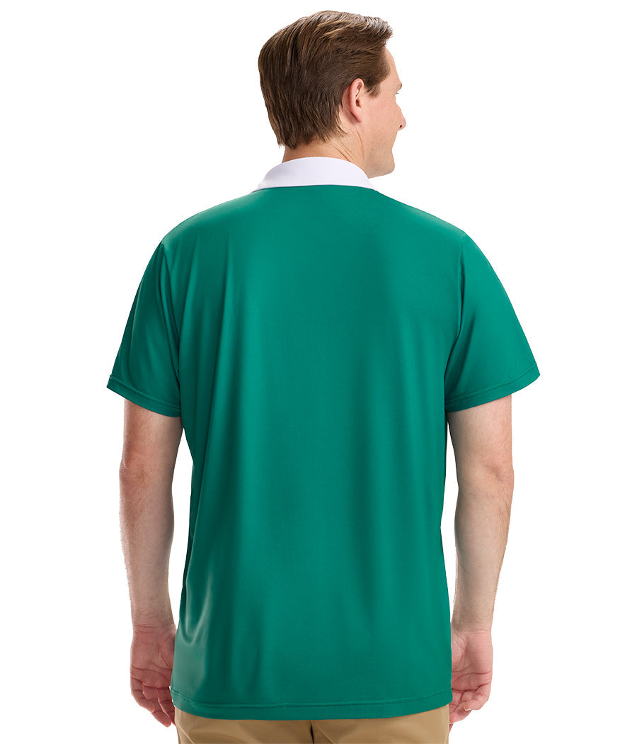 Men's Green Blazer Golf Polo