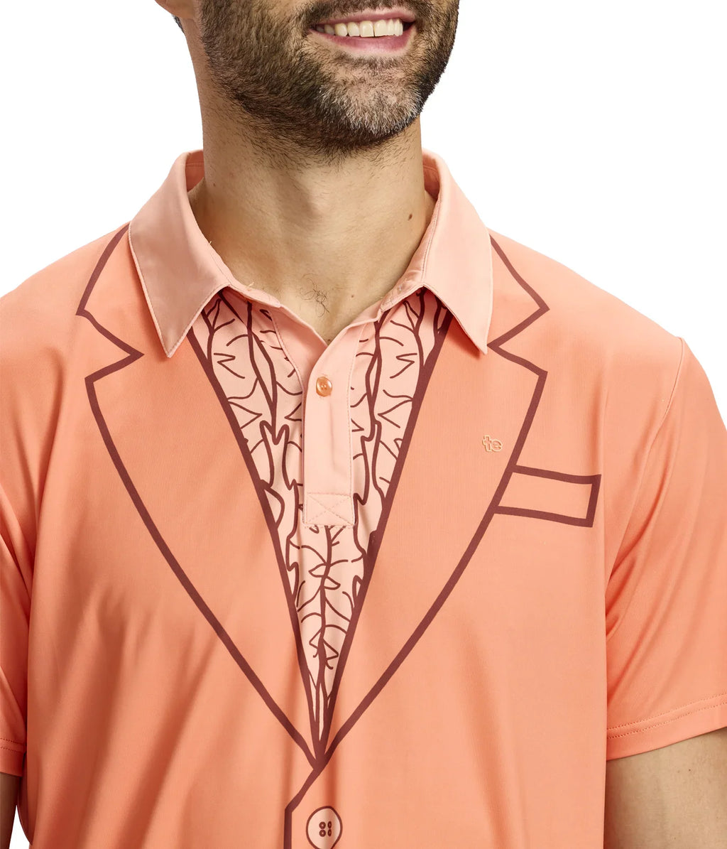 Men's Dumb Orange Tuxedo Pickleball Shirt