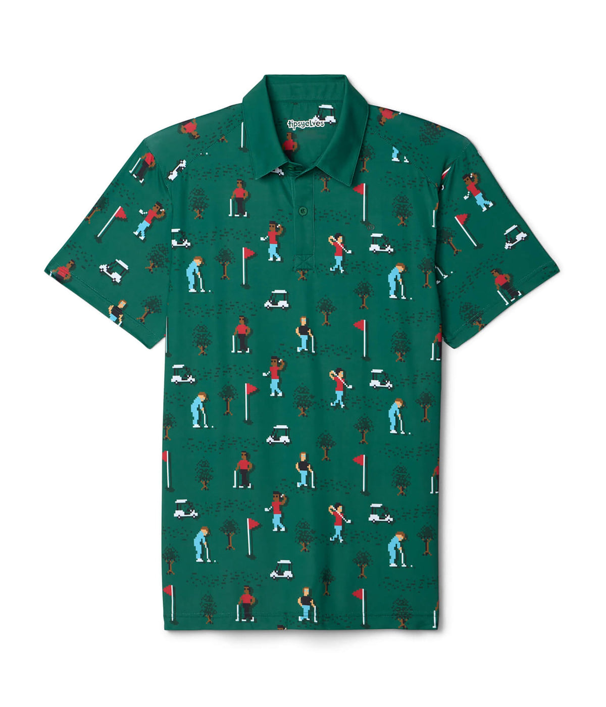 Men's Pixel Par Golf Polo