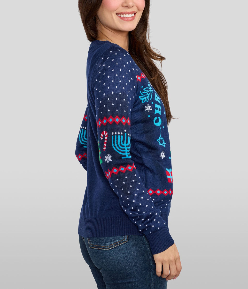 Women's Chrismukkah Light Up Sweater