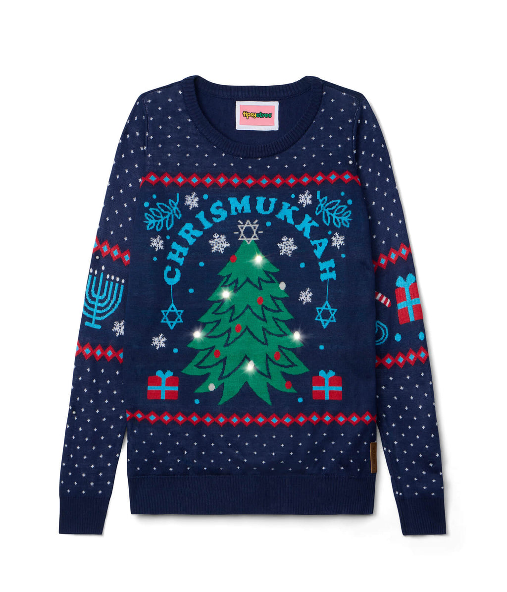 Women's Chrismukkah Light Up Sweater