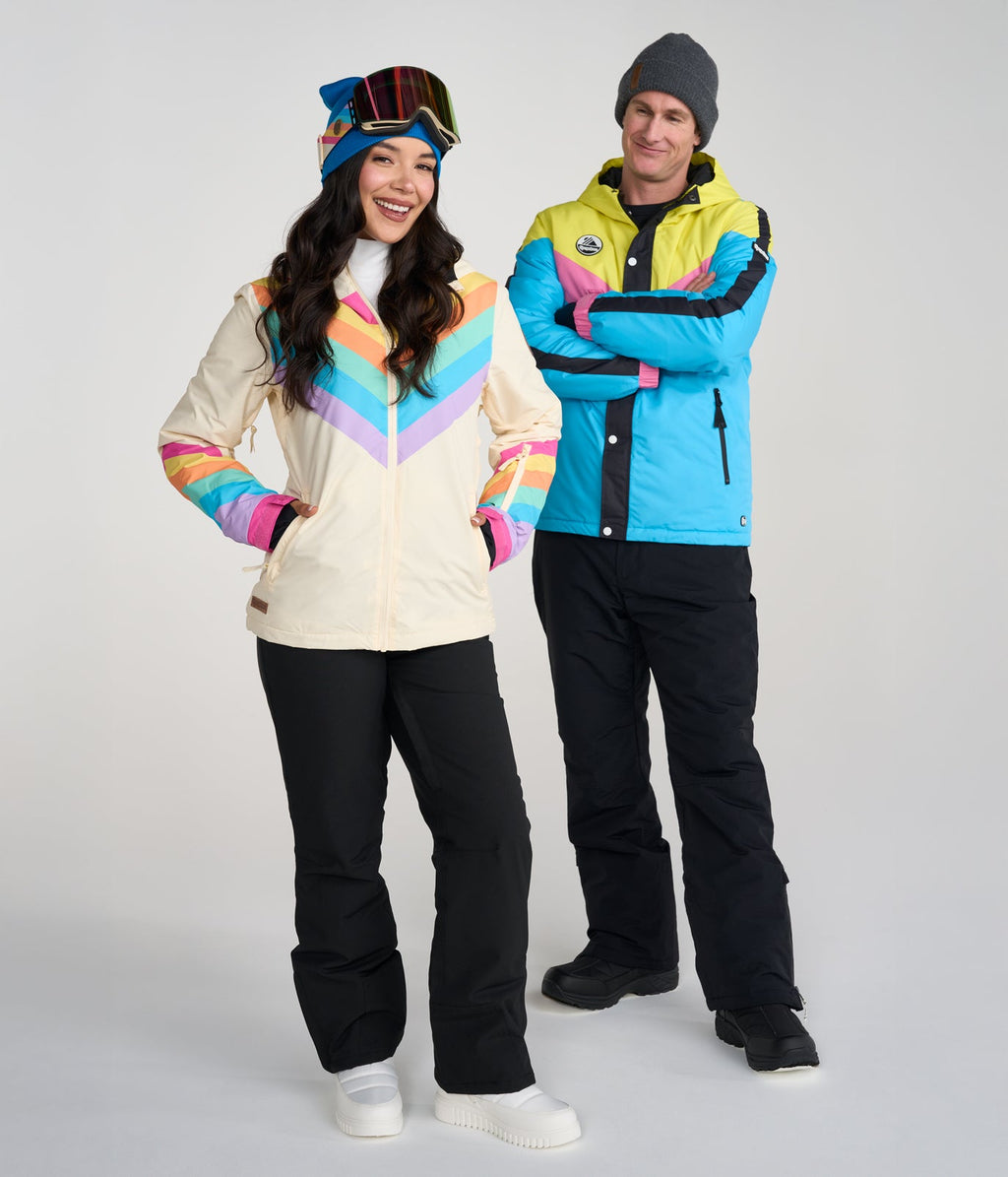 Women's Retro Rainbow Snowboard Jacket