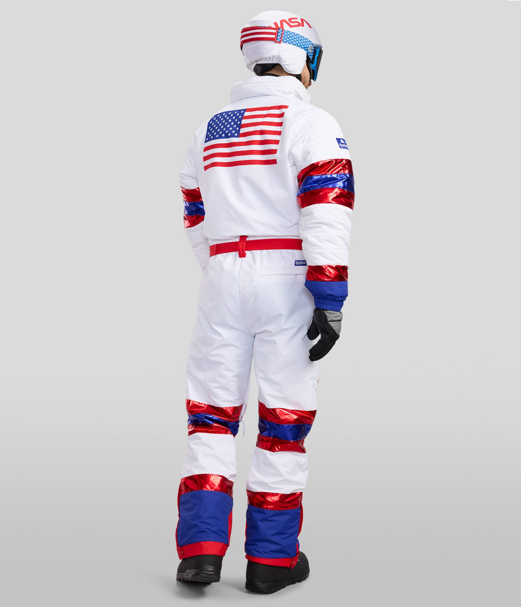 Men's Space Racer Snow Suit and Helmet Cover