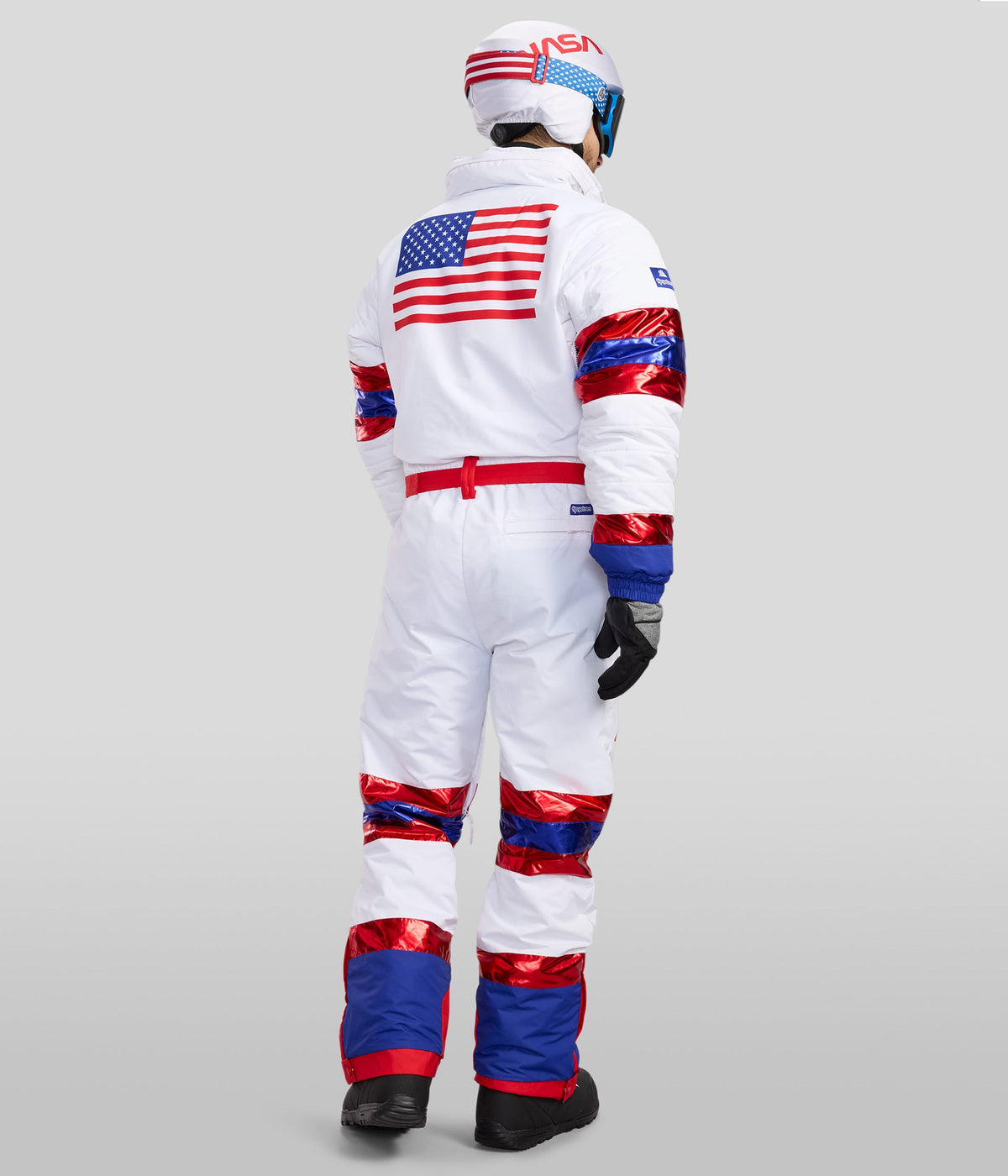 Men's Space Racer Snow Suit and Helmet Cover