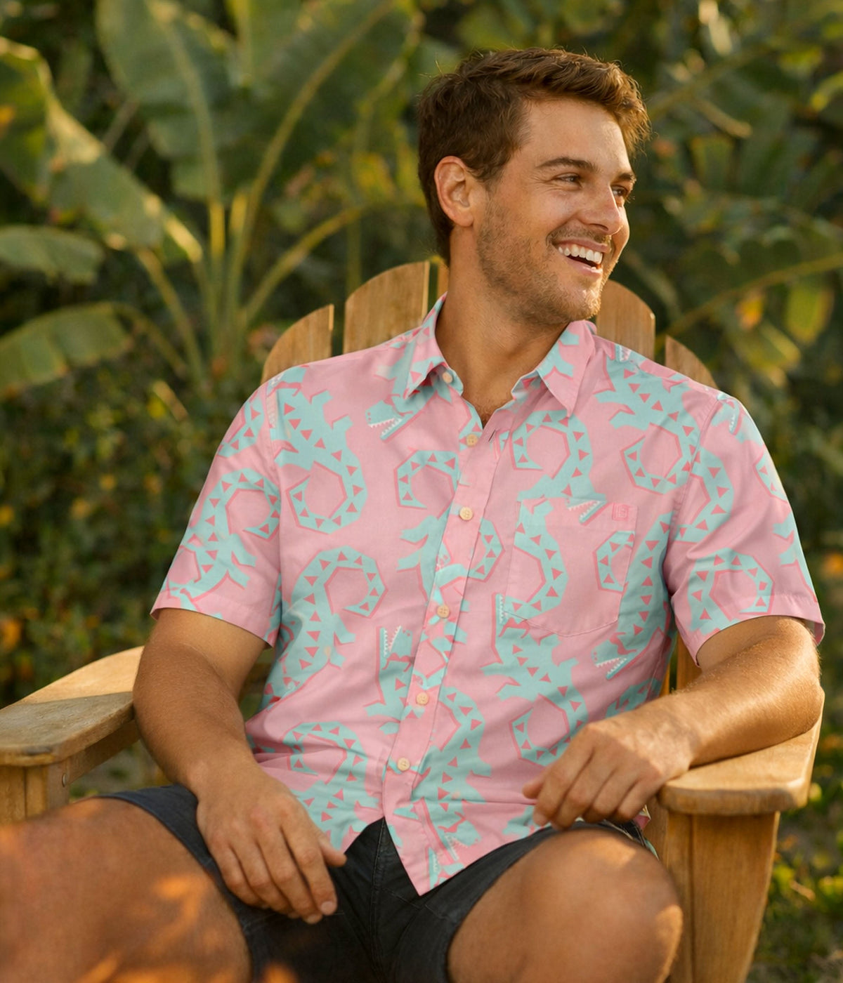 Men's Good Time Gator Button Down Shirt