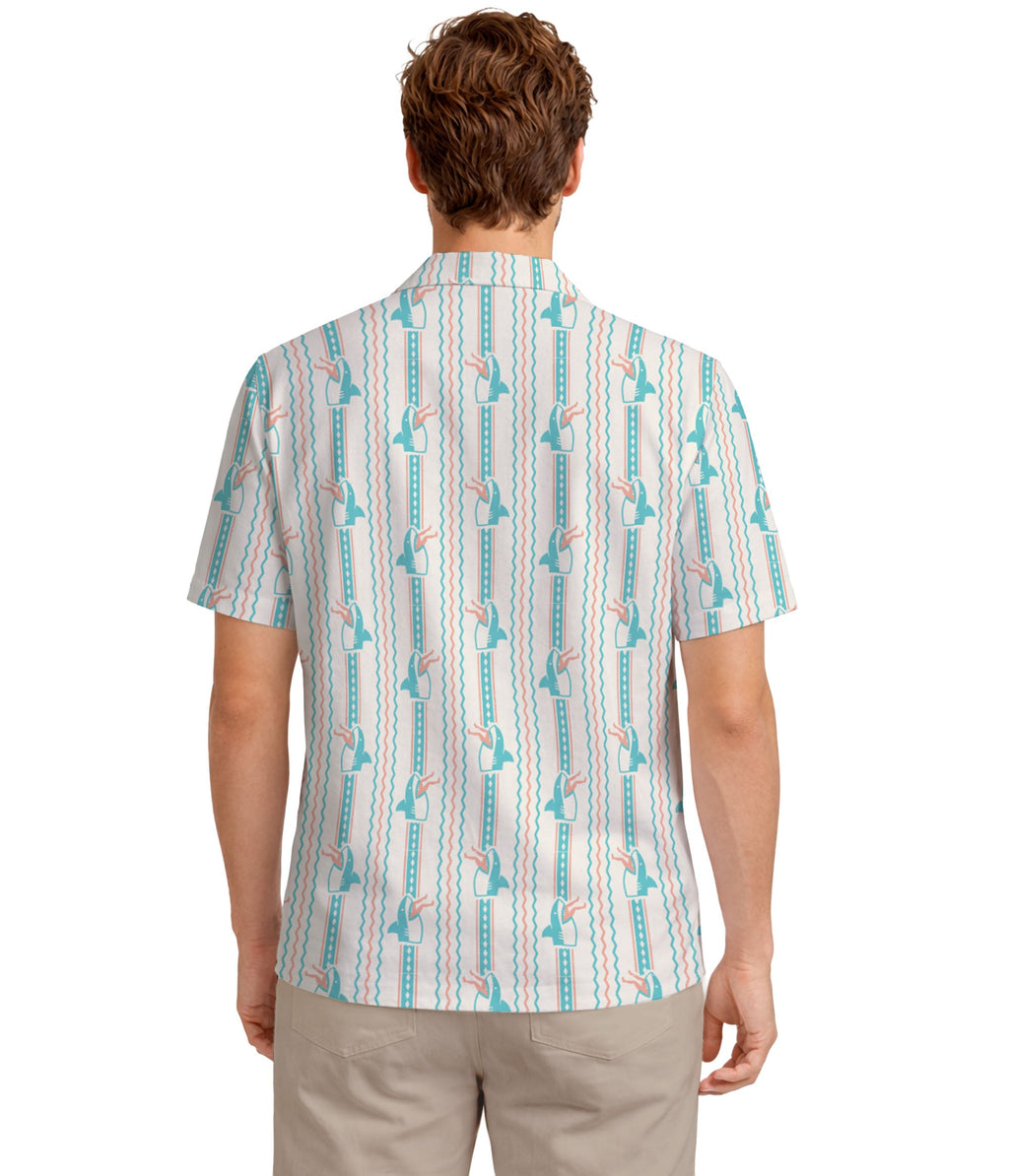 Men's Shark Snack Linen Cabana Shirt