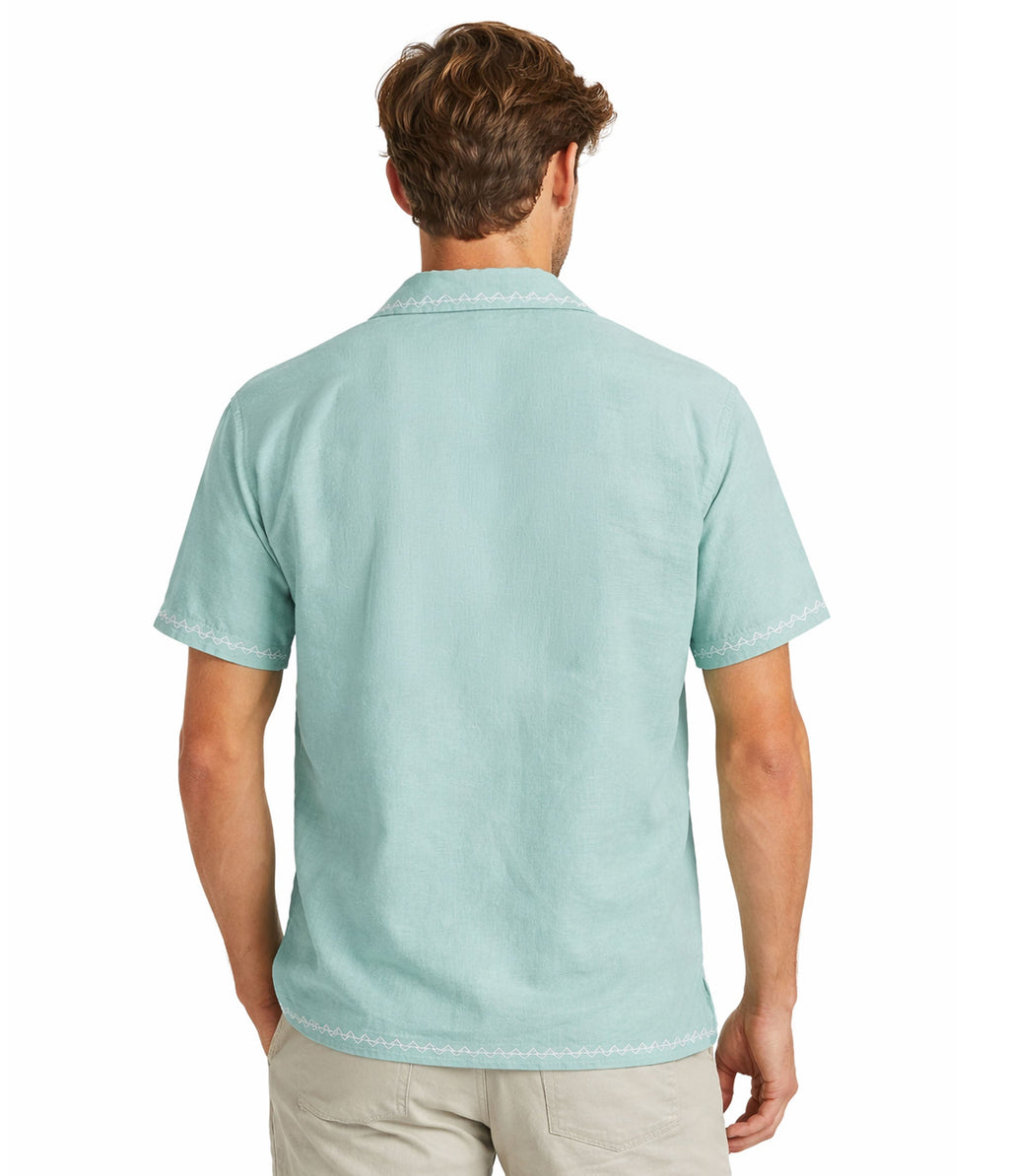 Men's Tiki Drink Linen Cabana Shirt