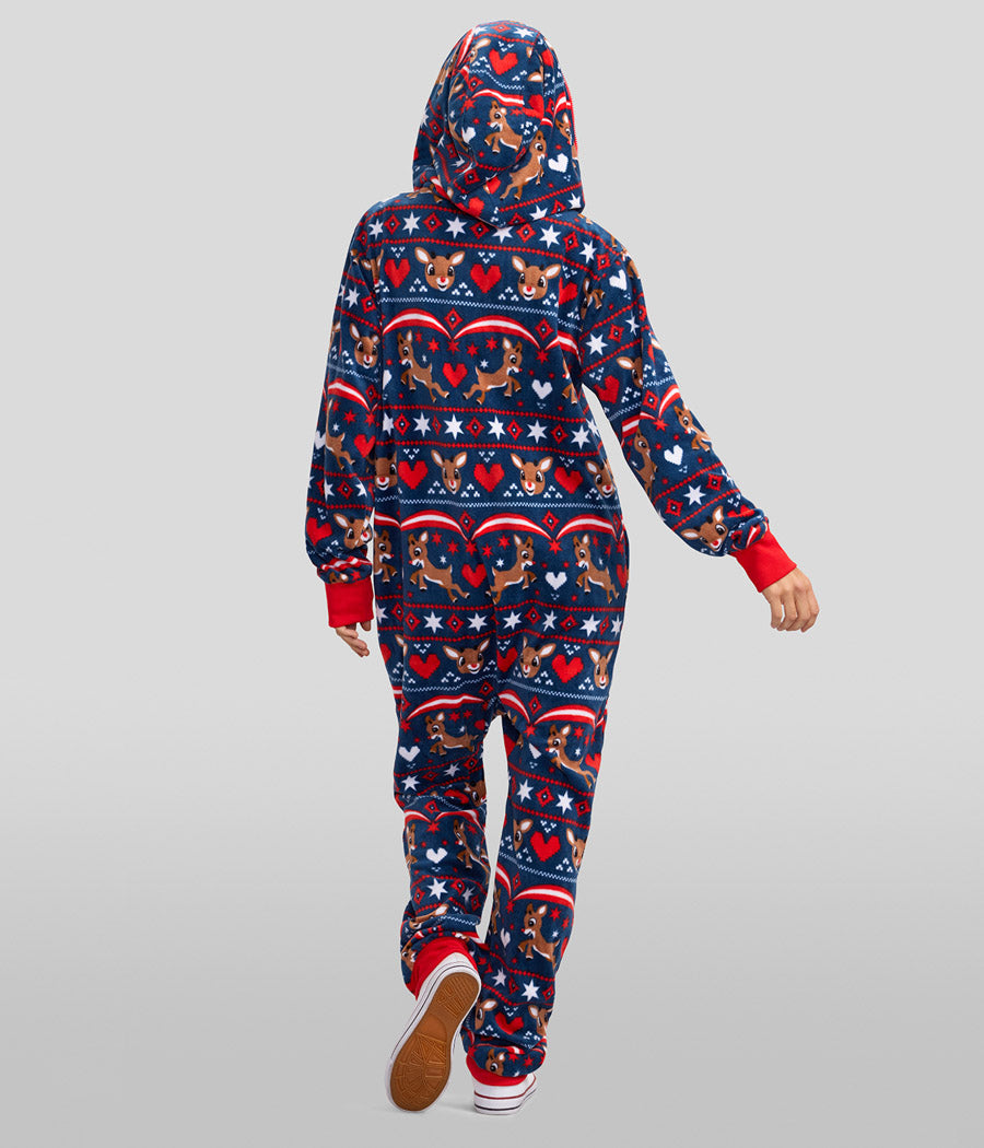 Women's Soaring Rudolph Christmas Jumpsuit
