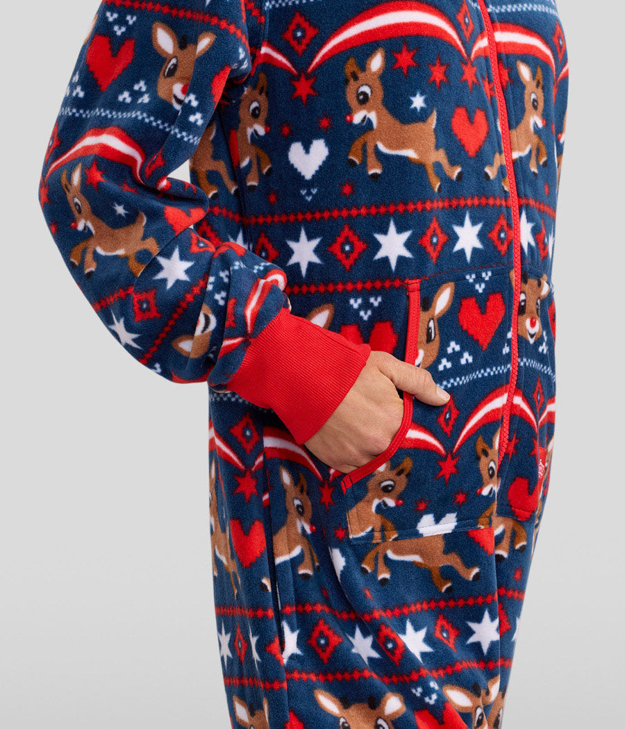 Women's Soaring Rudolph Christmas Jumpsuit