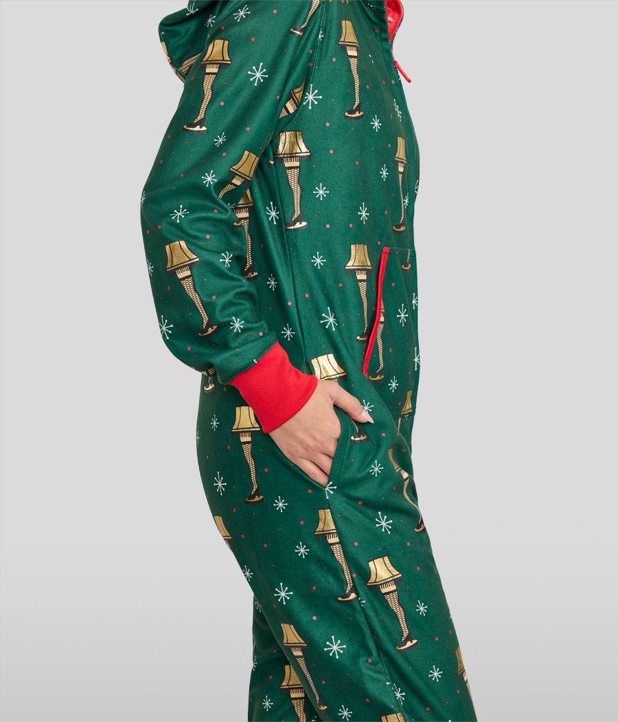 Women's Christmas Story Leg Lamp Jumpsuit