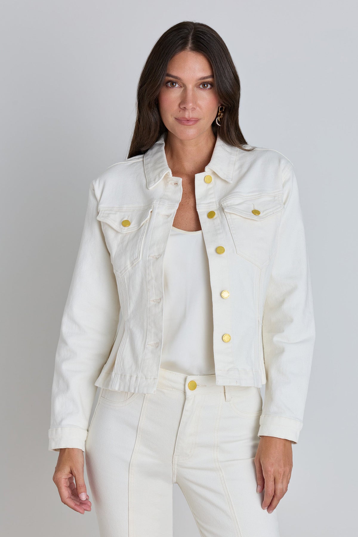 Bethanie Denim Jacket - Ivory