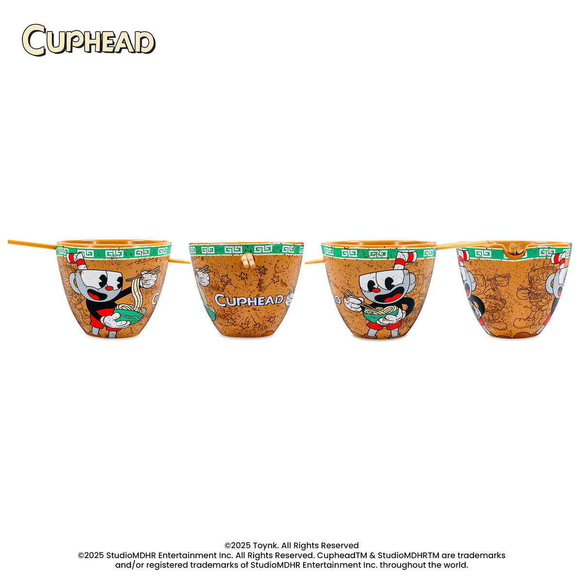 Cuphead 16-Ounce Ramen Bowl and Chopsticks