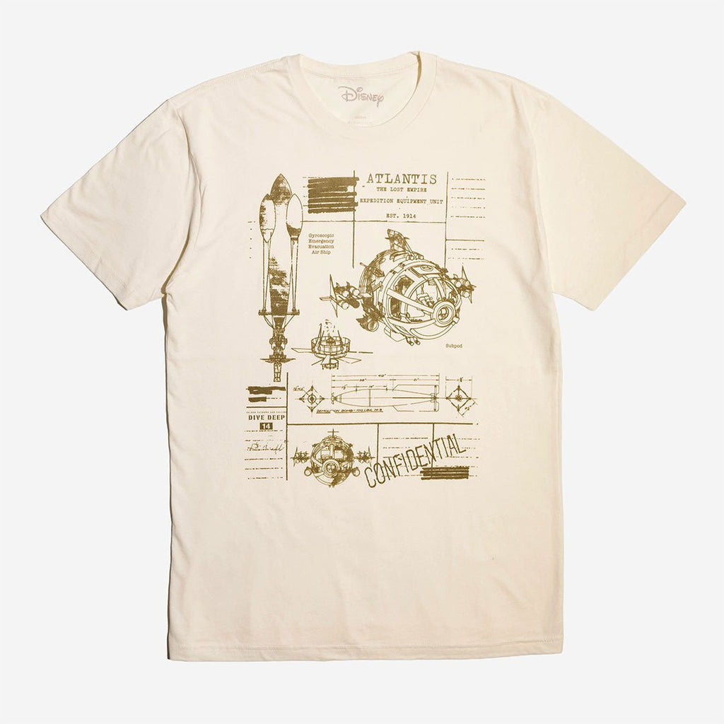 Atlantis Sub Pod Ship Notes Classic Comfort Tee