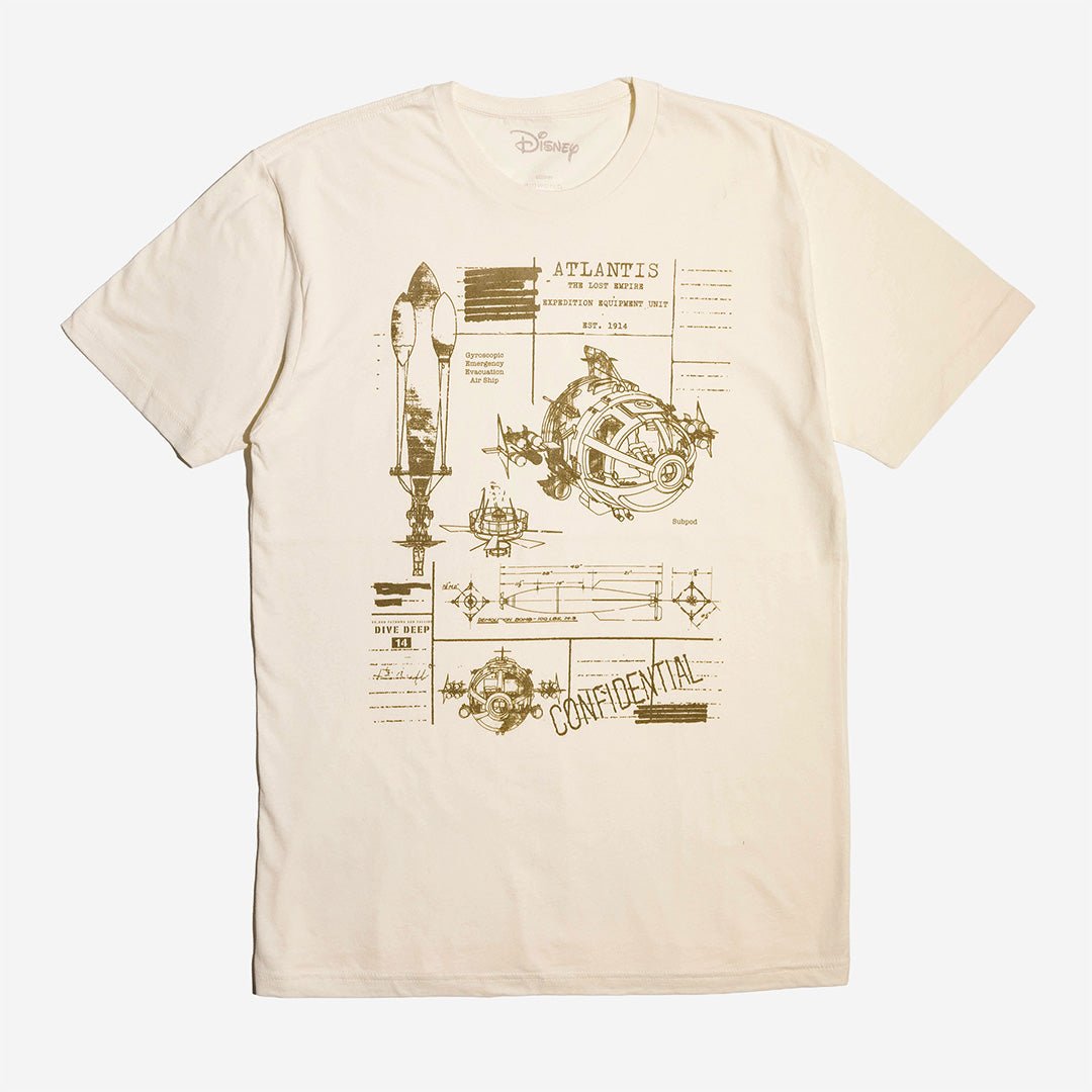 Atlantis Sub Pod Ship Notes Classic Comfort Tee