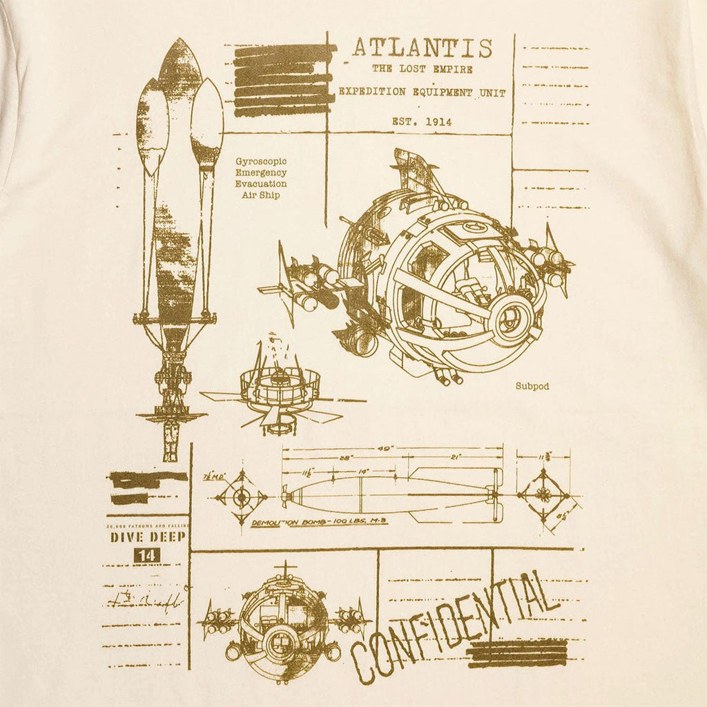 Atlantis Sub Pod Ship Notes Classic Comfort Tee