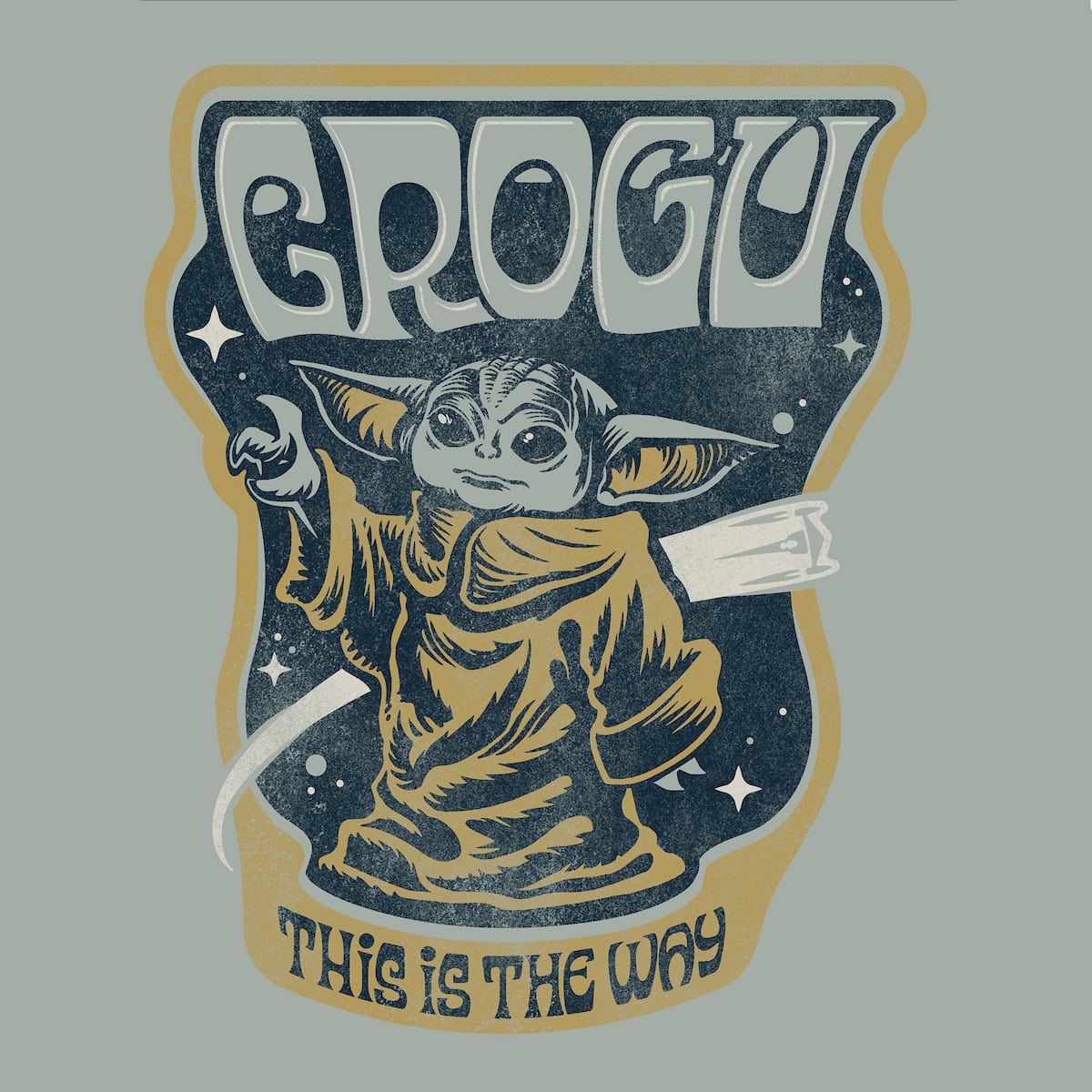 Grogu Stamp Vintage Soft Tee