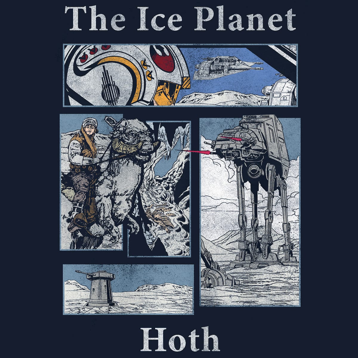 Hoth Story Panel Classic Comfort Tee