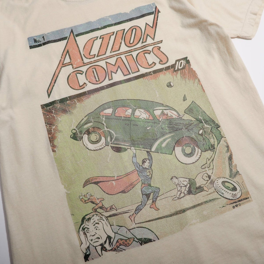 Superman Action Comics Vintage Soft Tee