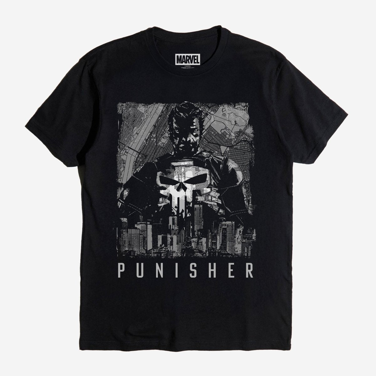 The Punisher NYC Skyline Heavyweight Boxy Tee