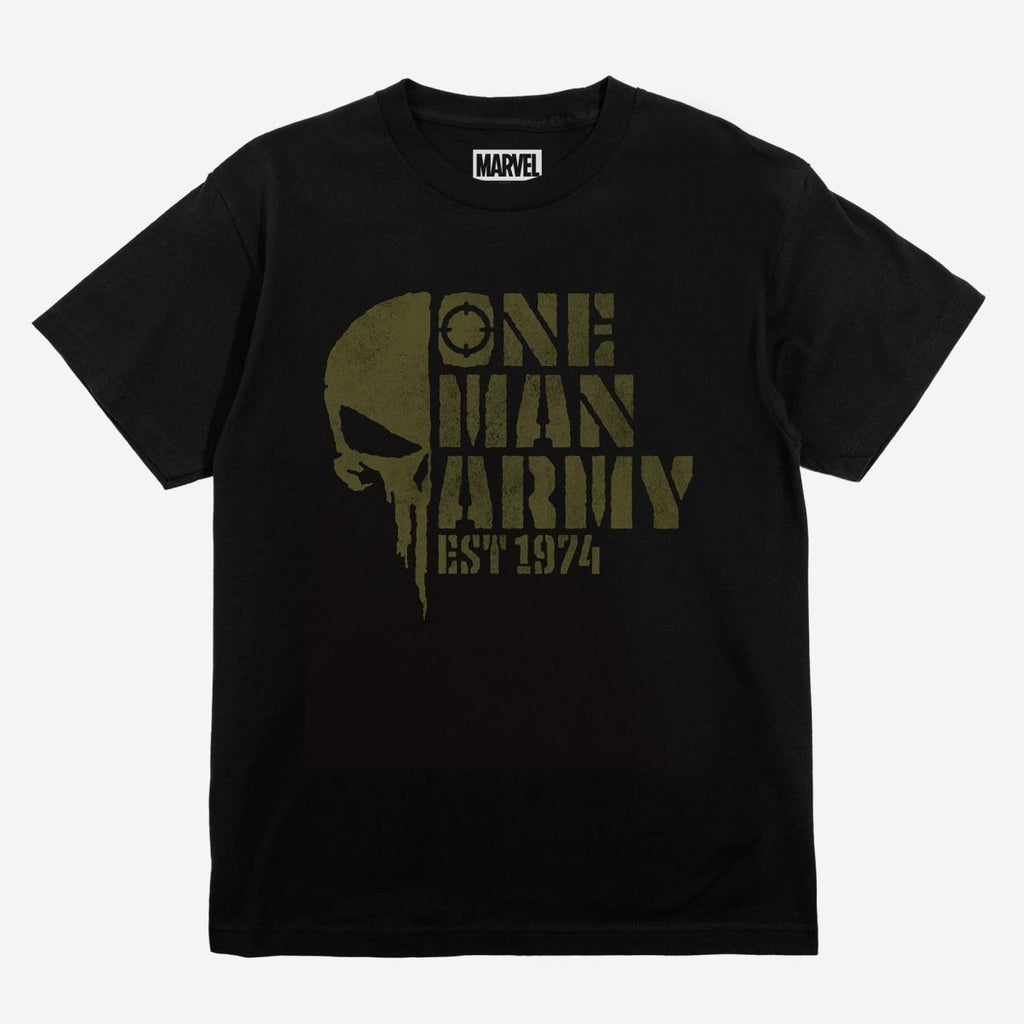 The Punisher One Man Army Heavyweight Boxy Tee
