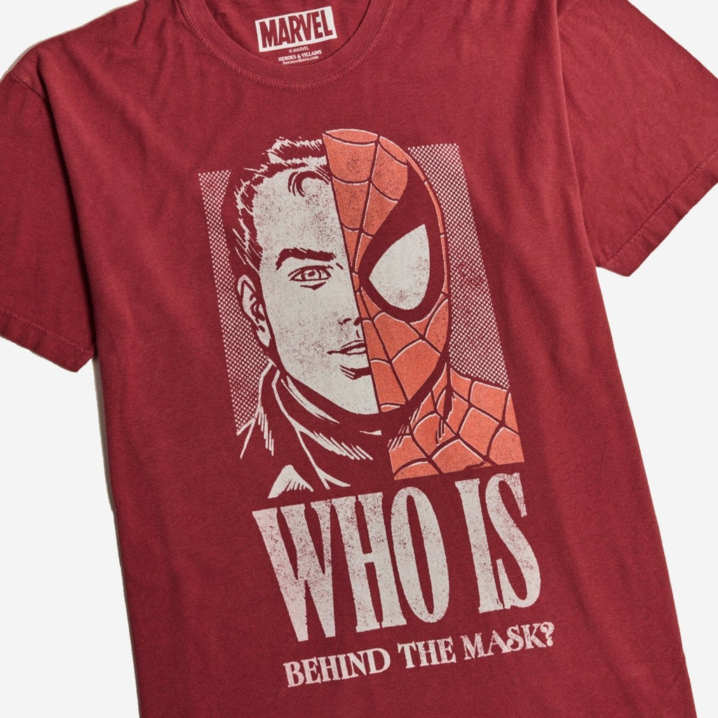 Spider-Man Half Mask Vintage Soft Tee
