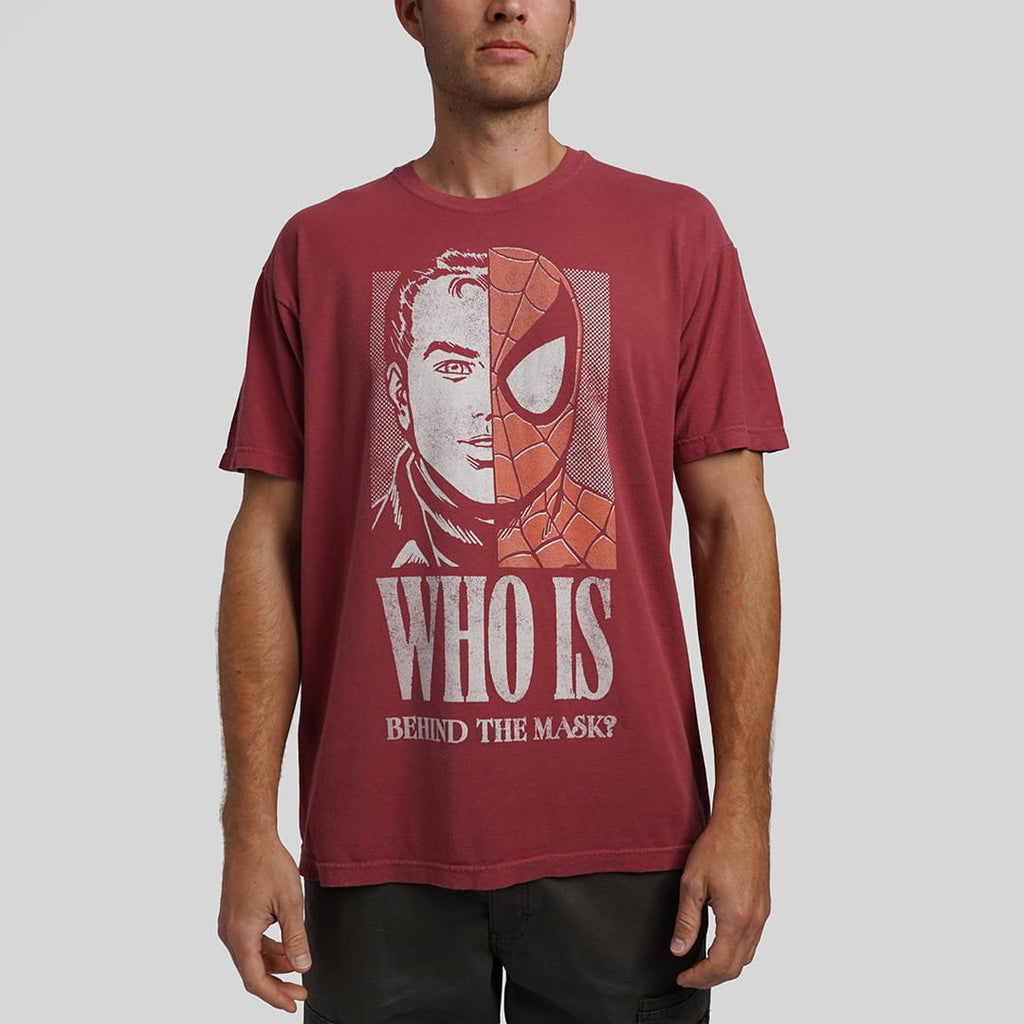 Spider-Man Half Mask Vintage Soft Tee