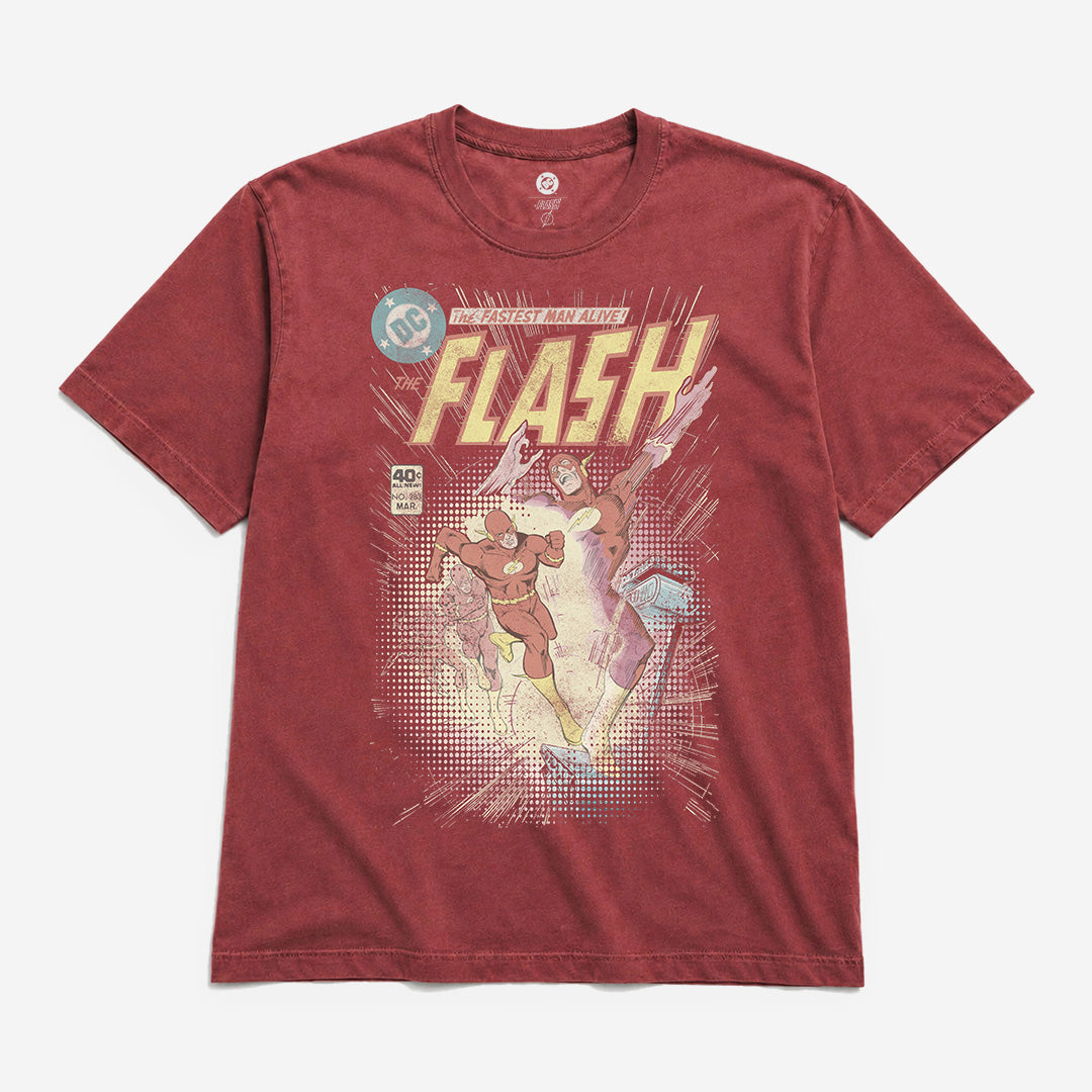The Flash Fastest Man Alive Vintage Soft Tee