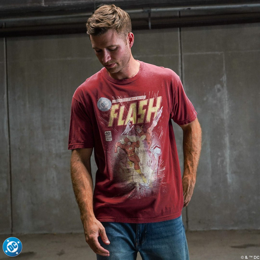 The Flash Fastest Man Alive Vintage Soft Tee