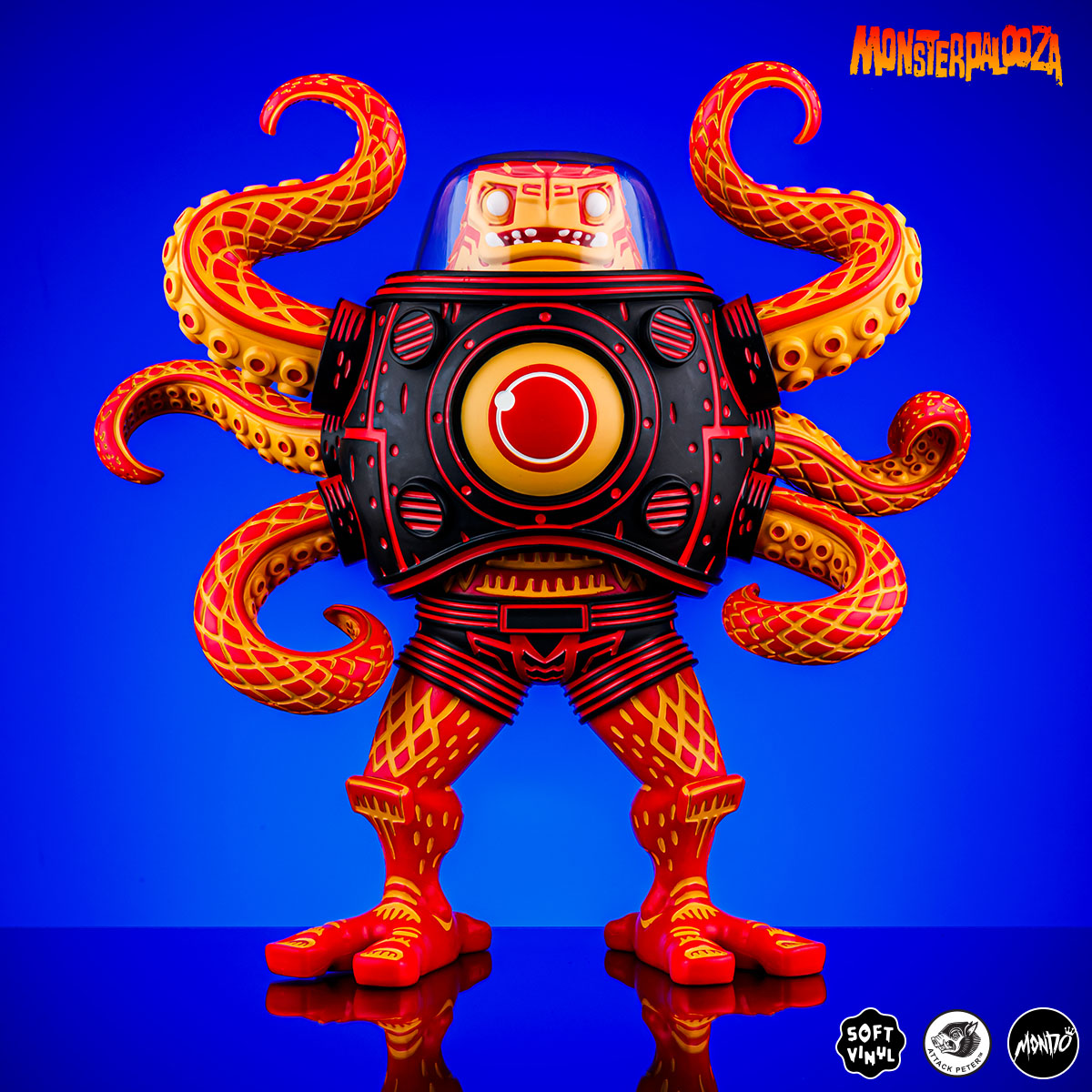 Attack Peter's Takoro Designer Vinyl Figure - Heat Wave Variant - Mondo Exclusive