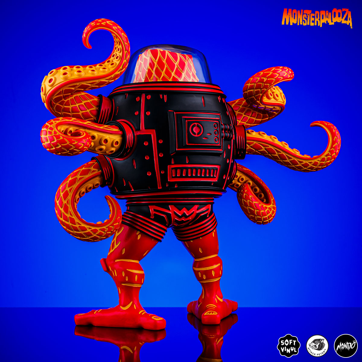 Attack Peter's Takoro Designer Vinyl Figure - Heat Wave Variant - Mondo Exclusive