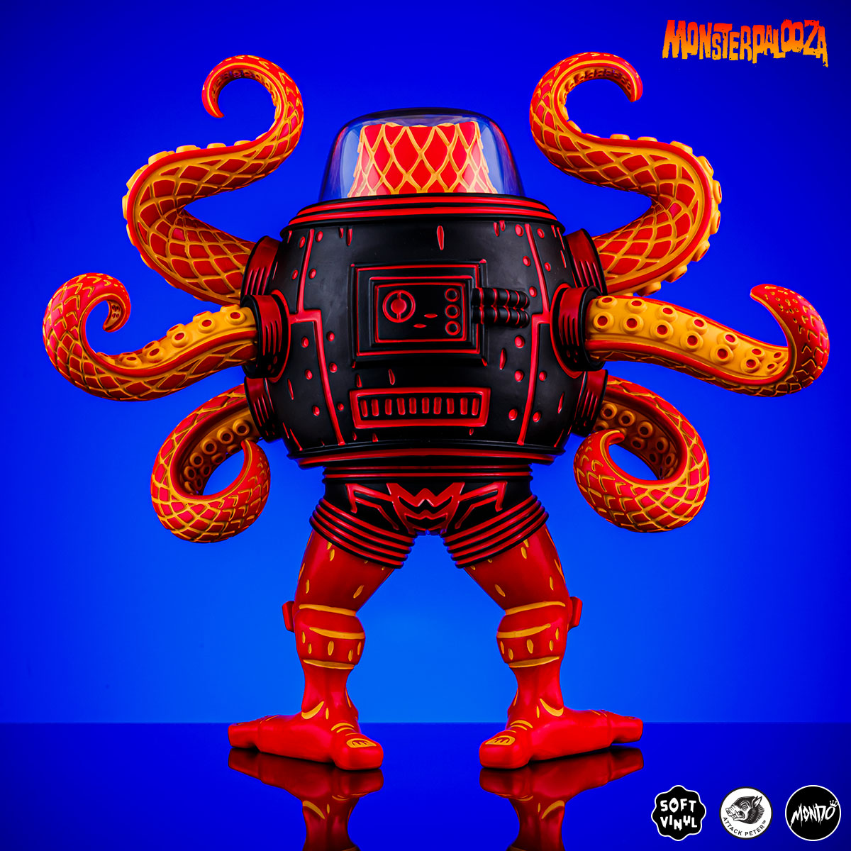 Attack Peter's Takoro Designer Vinyl Figure - Heat Wave Variant - Mondo Exclusive