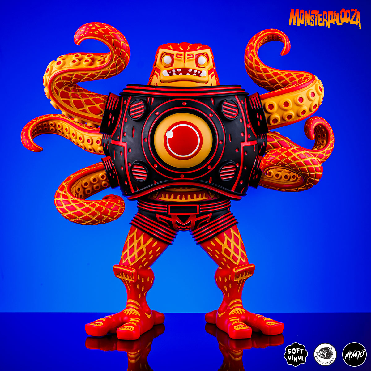 Attack Peter's Takoro Designer Vinyl Figure - Heat Wave Variant - Mondo Exclusive