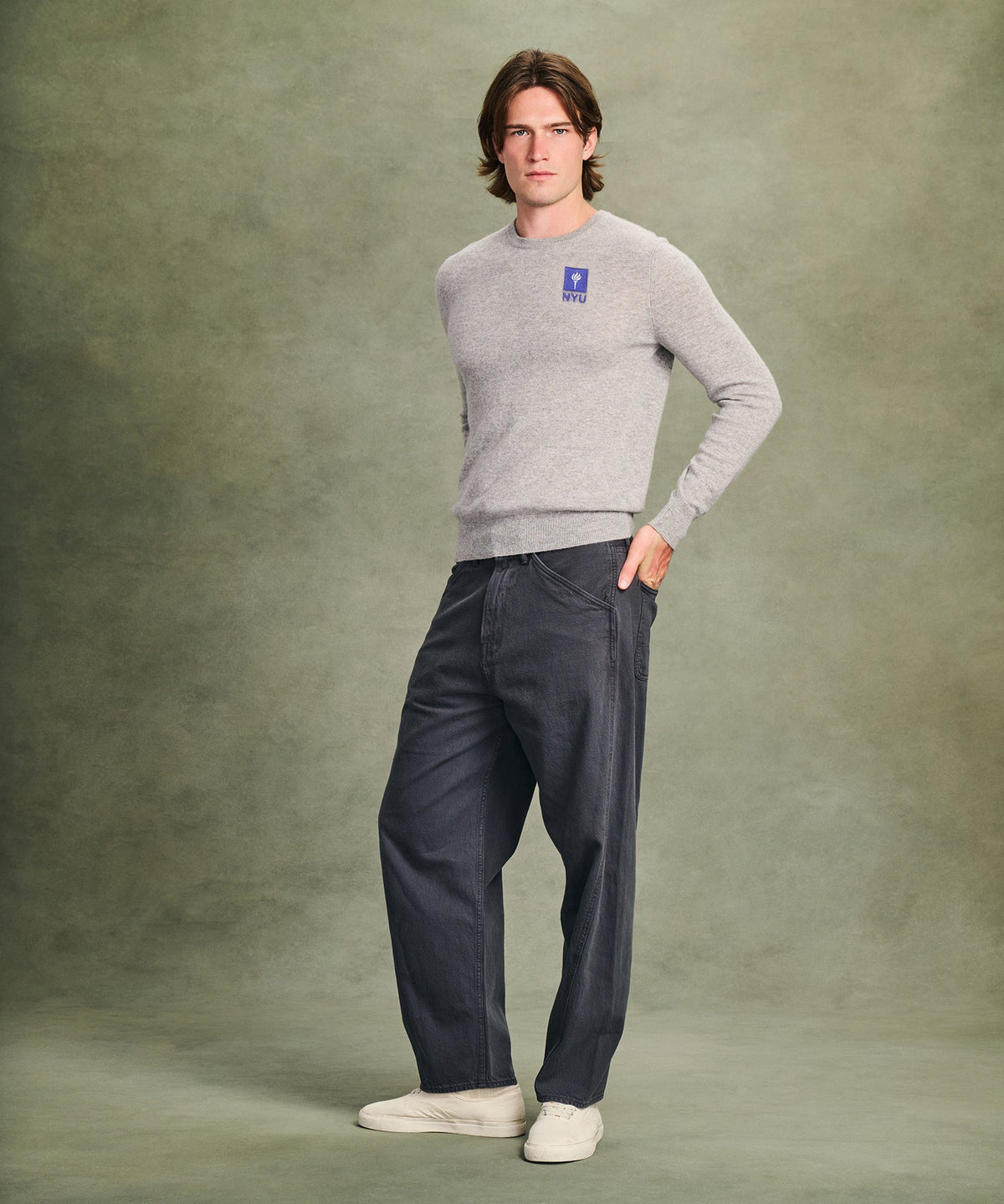 Men's New York University Cashmere Sweater