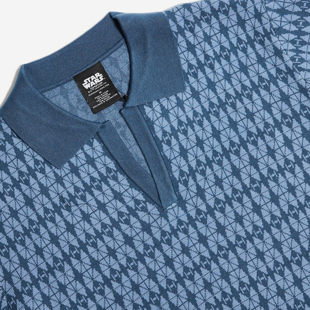 TIE Fighter Pattern Knit Polo