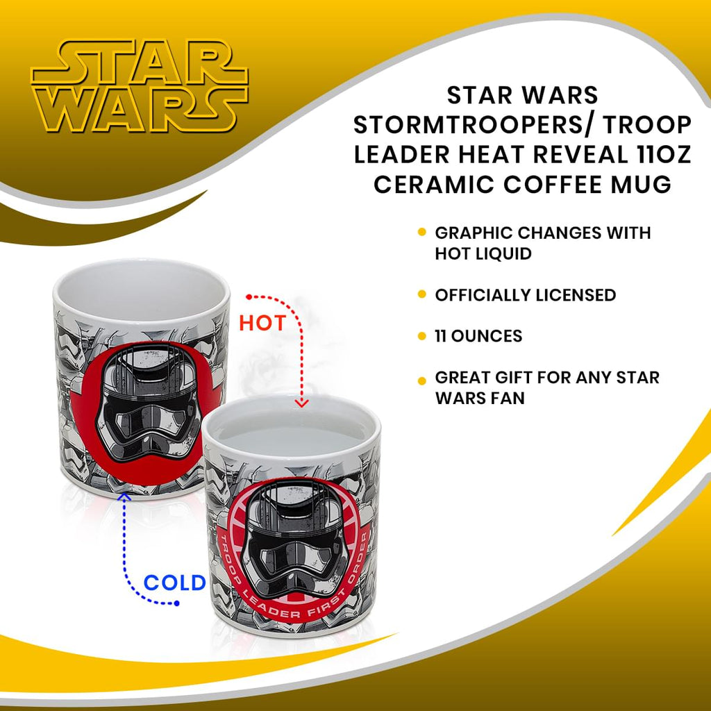 Star Wars Stormtroopers/Troop Leader - 11oz Heat-Reveal Ceramic Mug