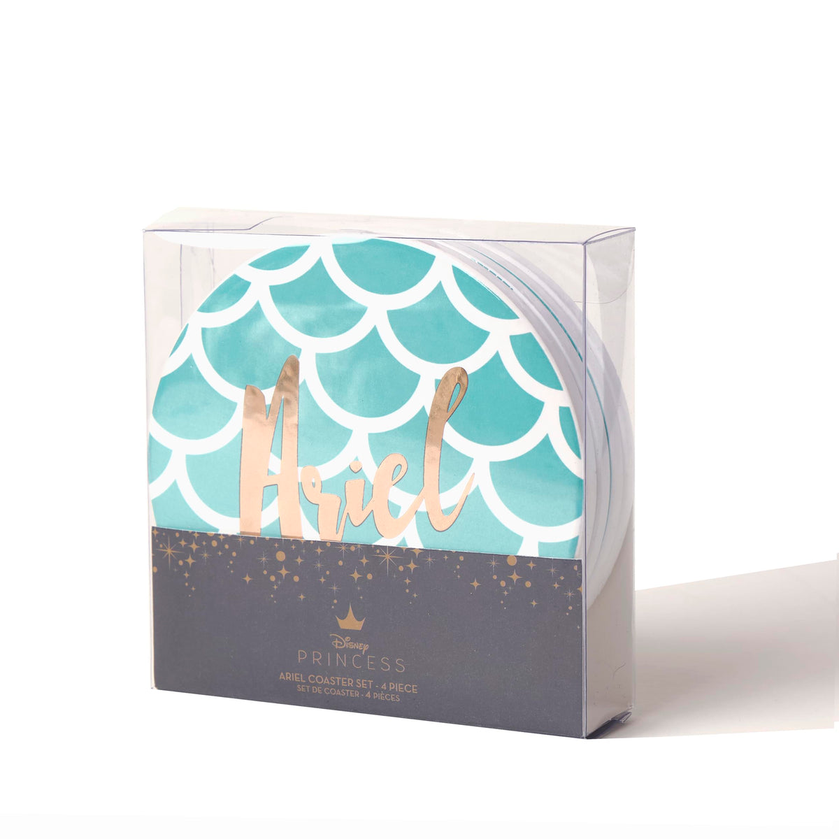 Disney The Little Mermaid 4 Piece Ceramic Coaster Set