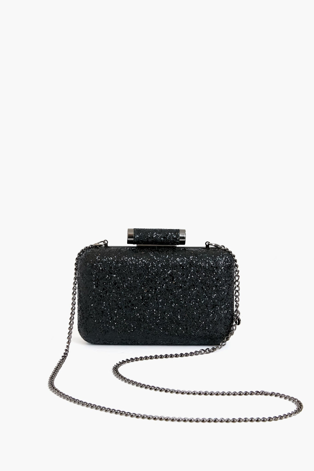 Black Rosie Glitter Clutch