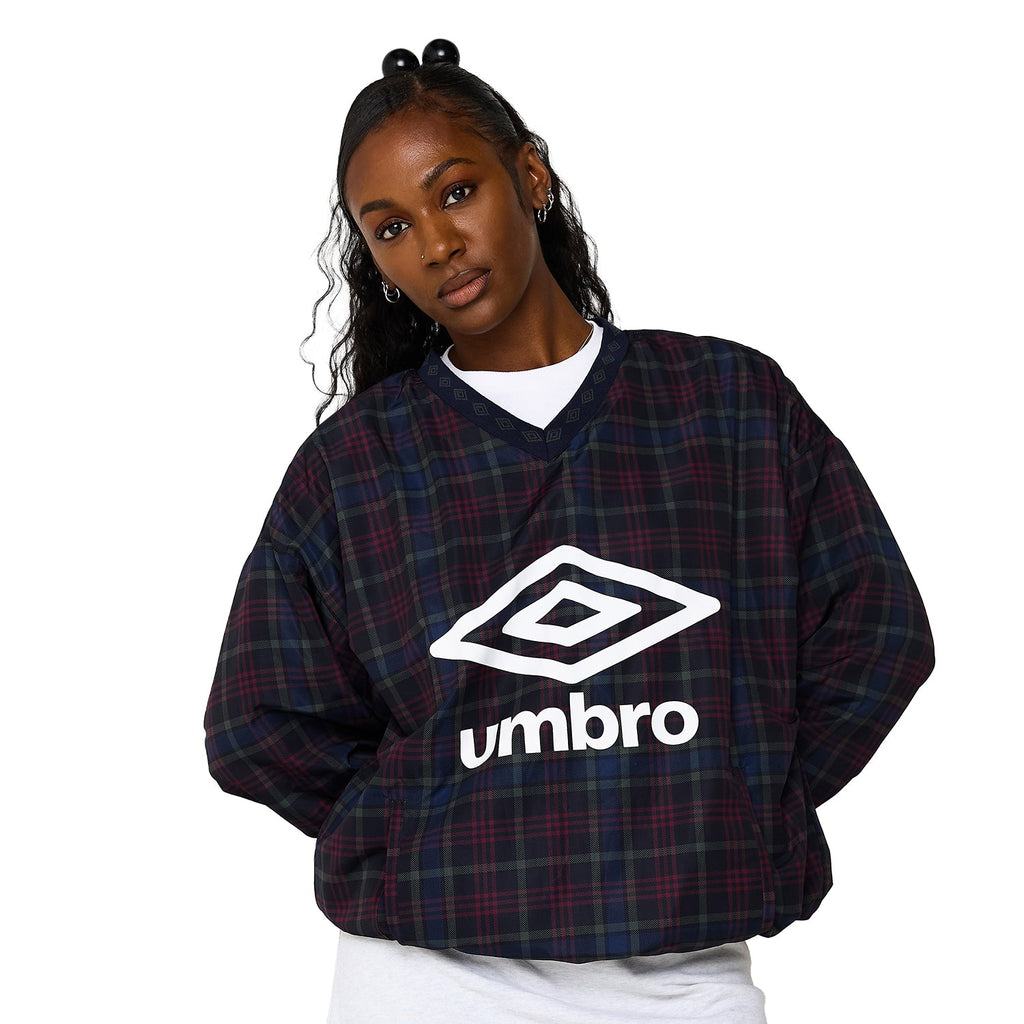 WSS Athletic x Umbro Vneck Plaid Windbreaker - Mens