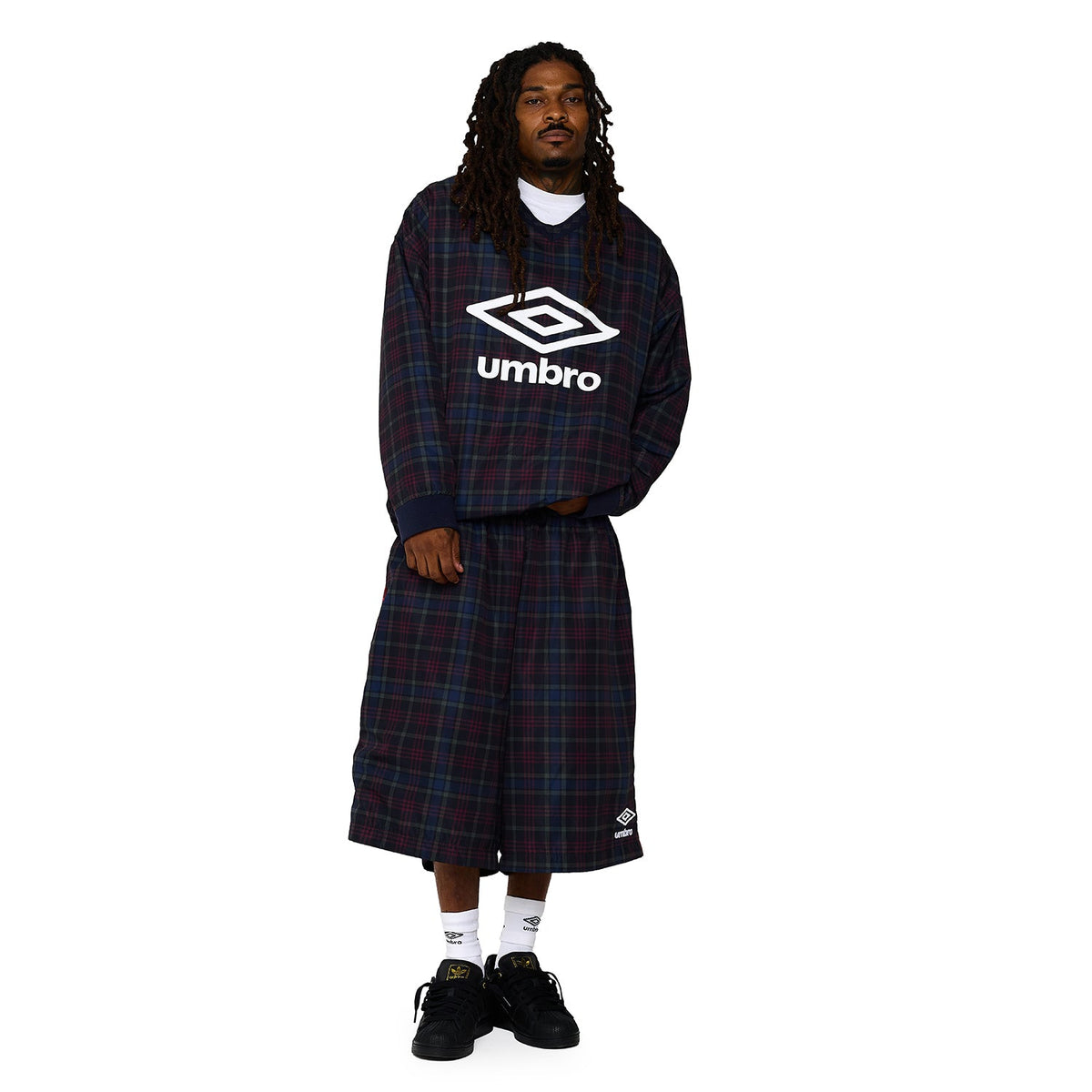WSS Athletic x Umbro Plaid Windbreaker Short - Mens
