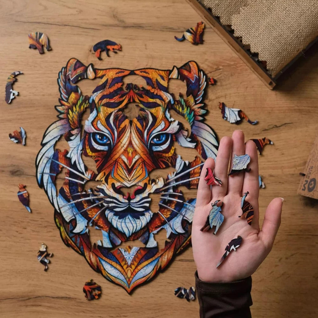 Tiger 181 Piece Shaped Wooden Jigsaw Puzzle