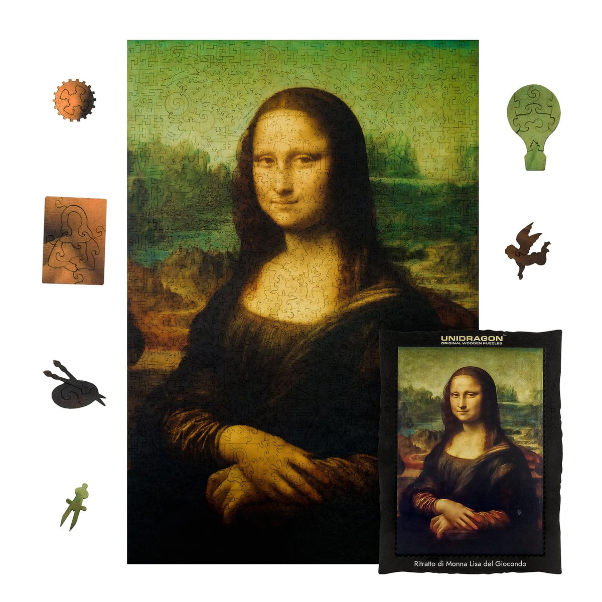 Mona Lisa 1000 Piece Wooden Jigsaw Puzzle