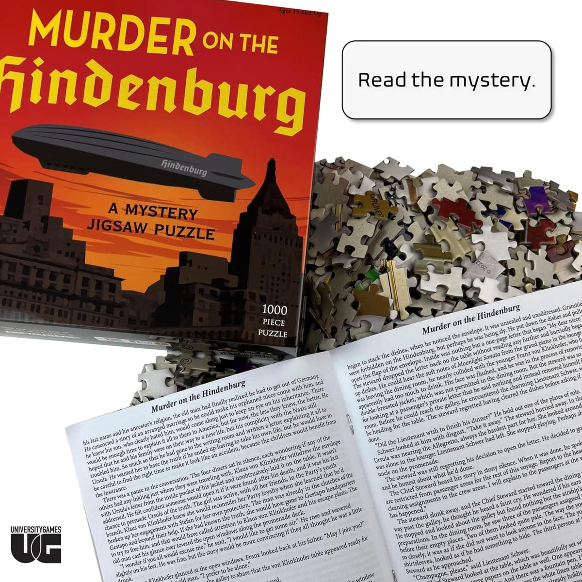 Murder on the Hindenburg 100 Piece Mystery Jigsaw Puzzle