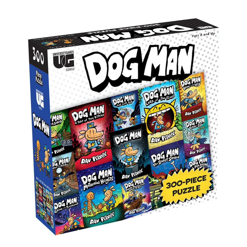Dog Man Book Covers 300 Piece Jigsaw Puzzle