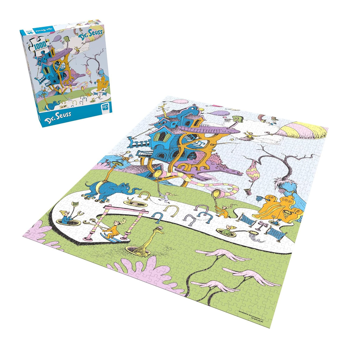 Dr. Seuss "Oh, The Places You'll Go" 1000 Piece Jigsaw Puzzle