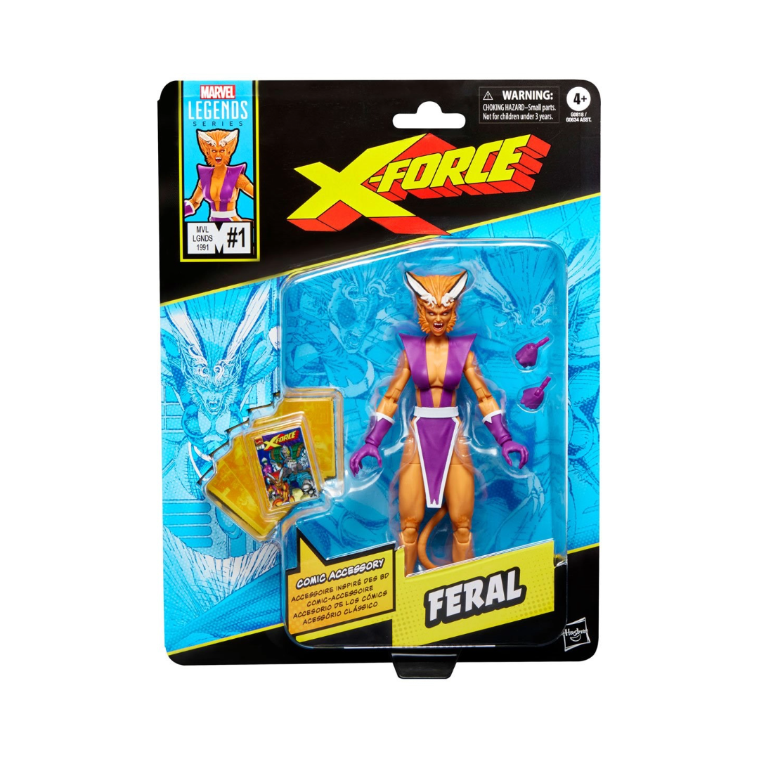 Feral Retro Card (Marvel Legends, X-Force, Hasbro) SEALED