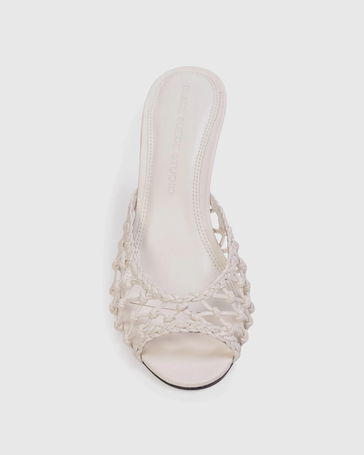 Black Suede Studio Peach Mule