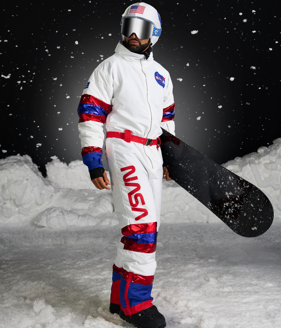 Men's Space Racer Ski Suit and Helmet Cover