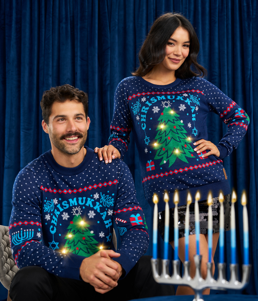 Women's Chrismukkah Light Up Sweater