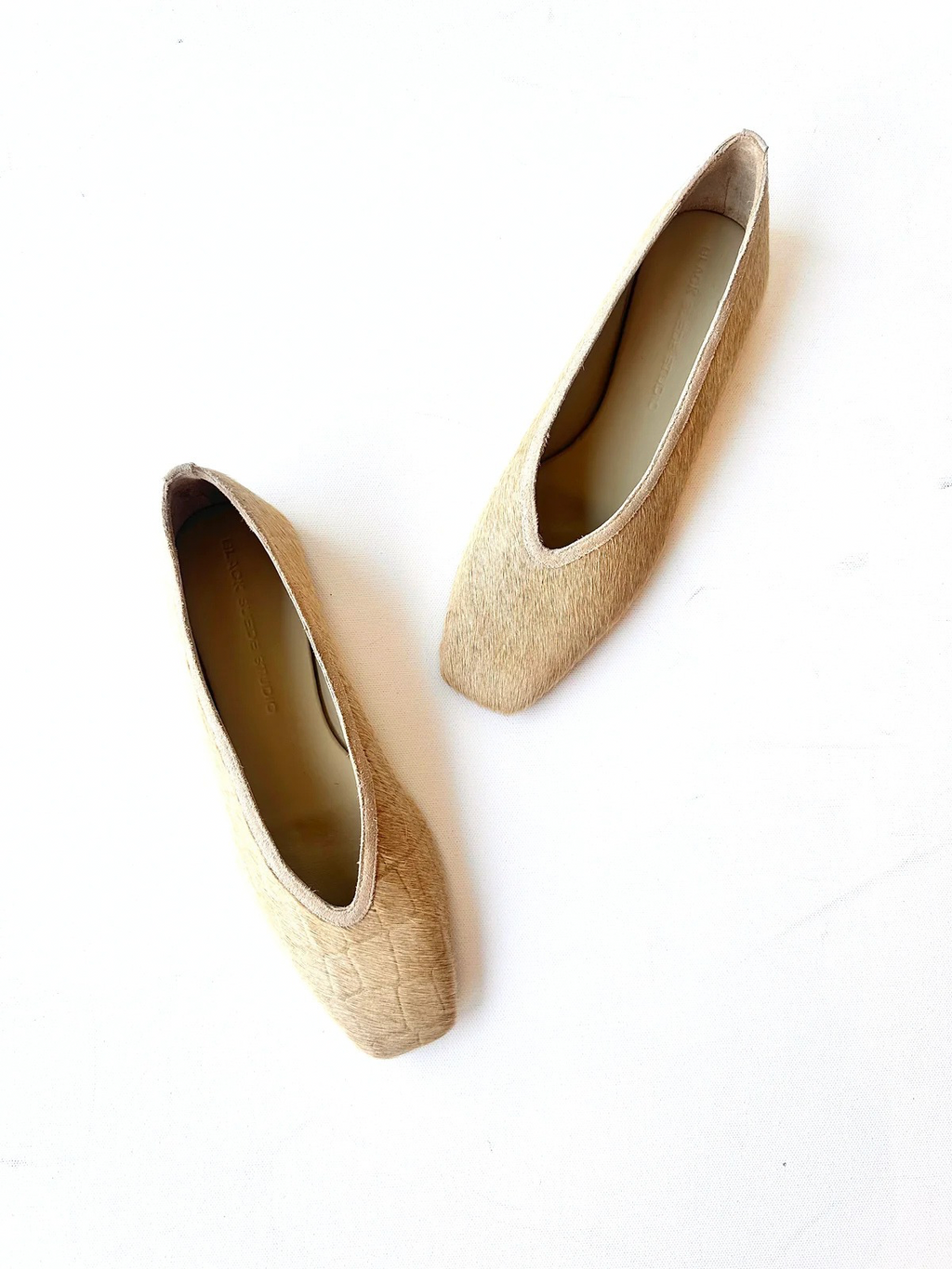 Black Suede Studio Ayra Flat